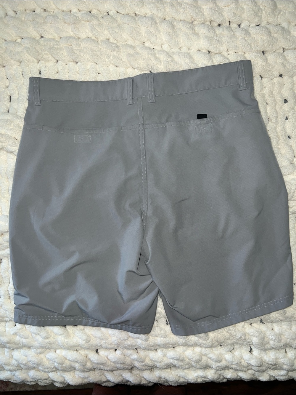 The North Face Light Gray Athletic Shorts with Zip Pocket - Picture 3 of 5